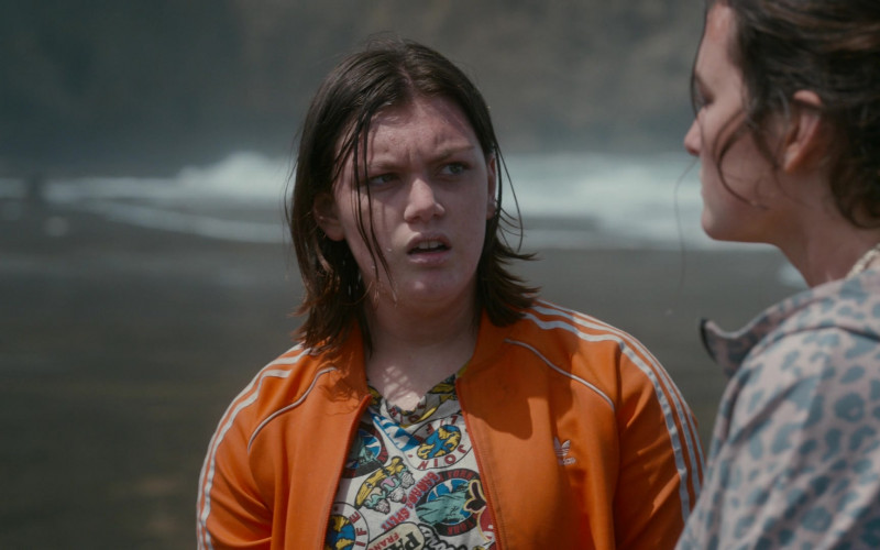 Adidas Women's Orange Jacket of Shannon Berry as Dot Campbell in The Wilds S01E06 Day Twelve
