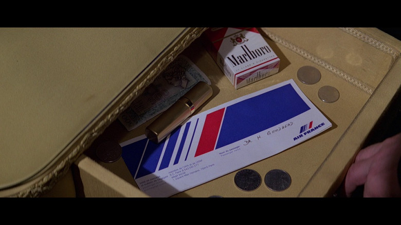 Air France Ticket and Marlboro Cigarettes in Moonraker (1979)