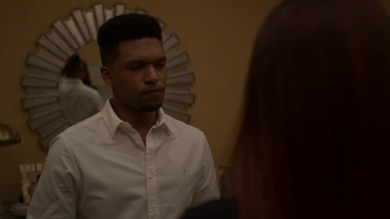 AllSaints Men's Shirt Outfit of Lovell Adams-Gray as Dru Tejada in Power Book II Ghost S01E08