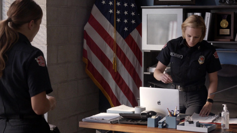 Apple MacBook Laptop of Danielle Savre as Maya Bishop in Station 19 S04E03 (1)