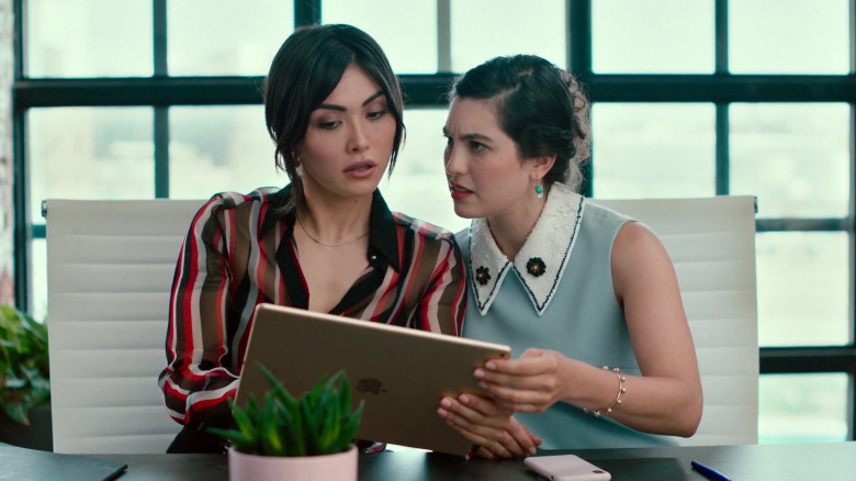 Apple iPad Tablet of Daniella Pineda as Kate Carrera in Modern Persuasion (2020)