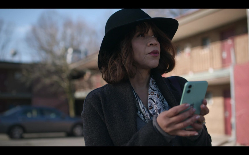 Apple iPhone Smartphone of Rosie Perez as Megan Briscoe in The Flight Attendant Episode 5 TV Show