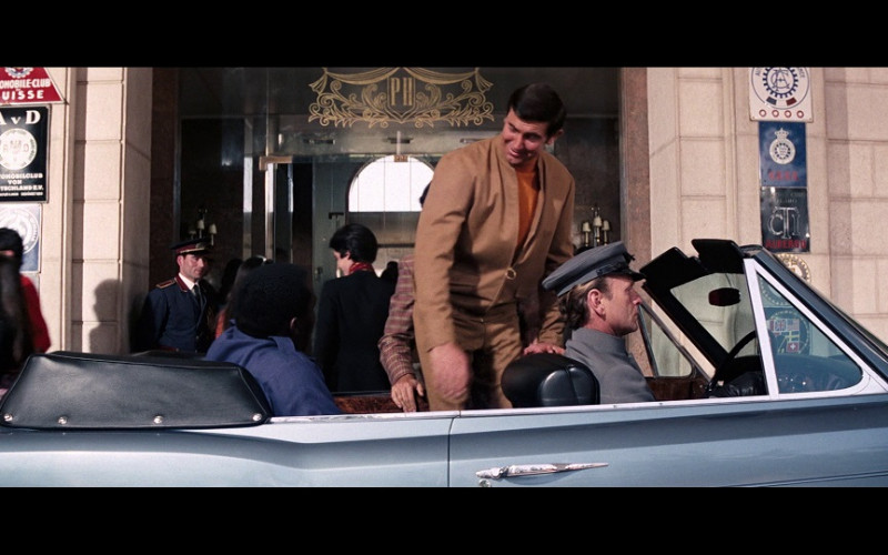 Automobile Club de France badge (on the right, above the Danish badge) in On Her Majesty's Secret Service (1969)