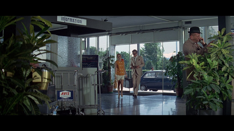 Avis Ad on Baggage Trolley in The Italian Job (1969)