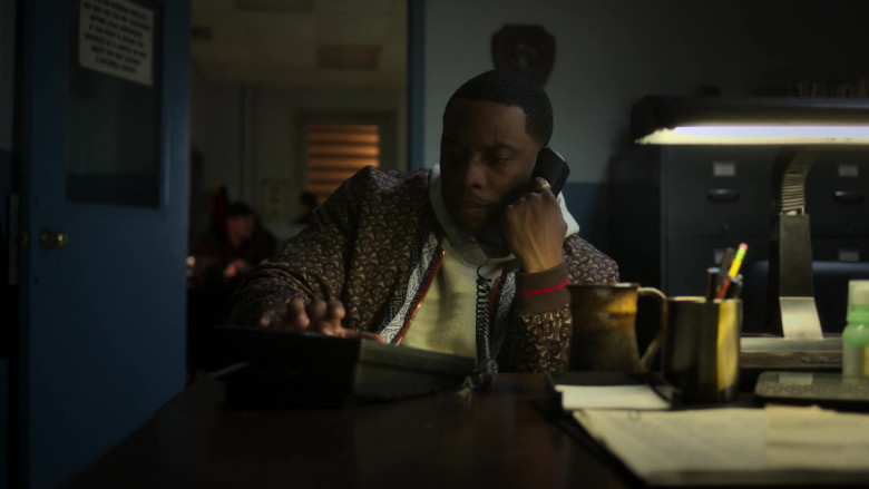 Burberry Monogram Stripe Print Bomber Jacket Outfit of Woody McClain as Cane Tejada in Power Book II Ghost S01E07 (4)
