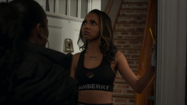 Burberry Two Piece Set Outfit of Brittani Nichole Tucker as Chelle in Power Book II Ghost S01E07 (2)