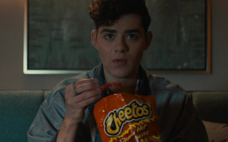 Cheetos Crunchy Flamin’ Hot Cheese Flavored Snacks Enjoyed by Misha Osherovich as Josh Detmer in Freaky Movie (1)