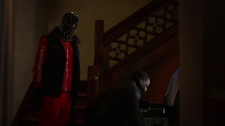 Chrome Hearts Men's Red Tracksuit (Jacket and Pants) in Power Book II Ghost S01E07 (1)