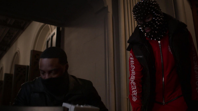 Chrome Hearts Men's Red Tracksuit (Jacket and Pants) in Power Book II Ghost S01E07 (2)
