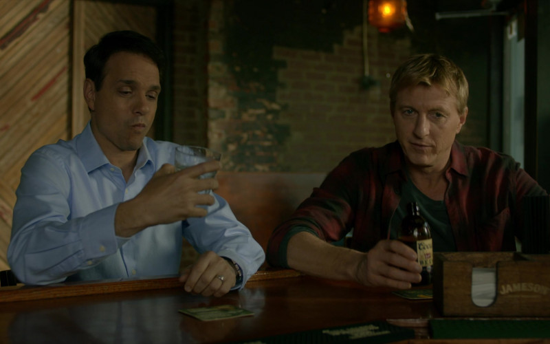 Coors Banquet Beer Bottle Held by William Zabka as Johnny Lawrence in Cobra Kai S01E09 Different but Same