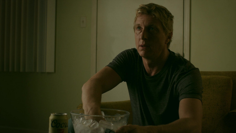 Coors Banquet Beer of William Zabka as Johnny Lawrence in Cobra Kai S02E01