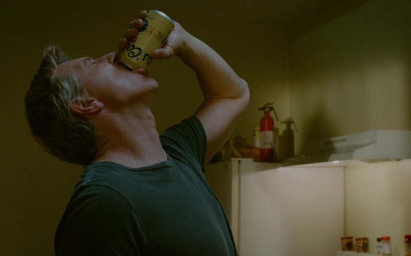 Coors Banquet Beer of William Zabka as Johnny Lawrence in Cobra Kai S02E02 Back in Black (1)