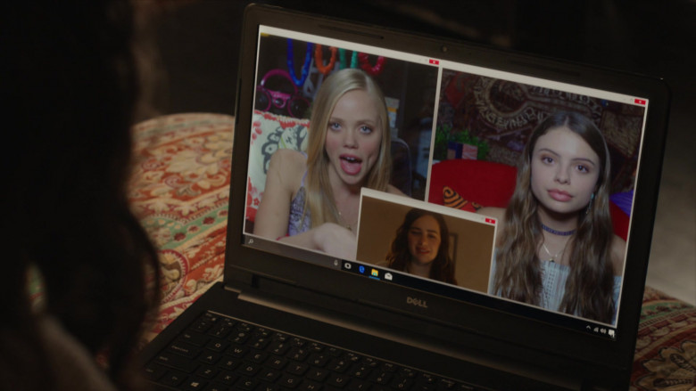 Dell Laptop of Mary Mouser as Samantha LaRusso in Cobra Kai S01E02