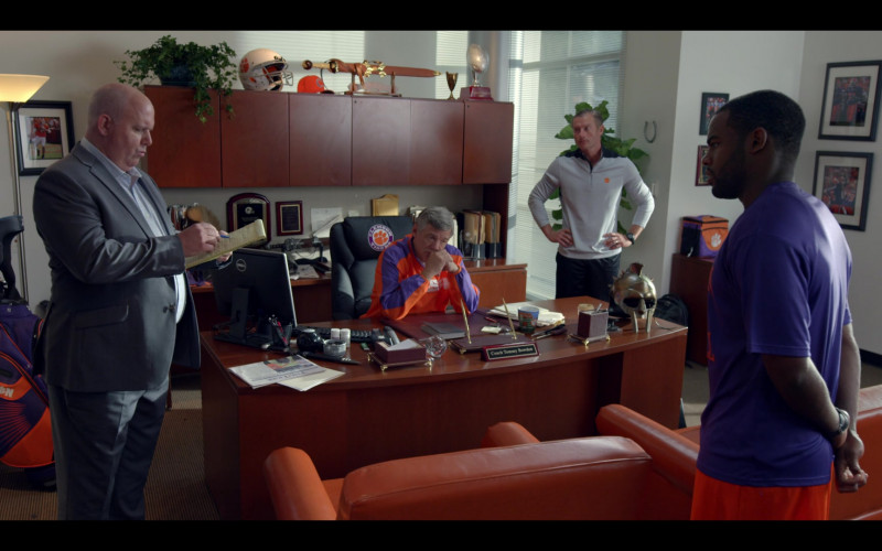 Dell Monitor of Matthew Glave as Coach Tommy Bowden in Safety (2020)
