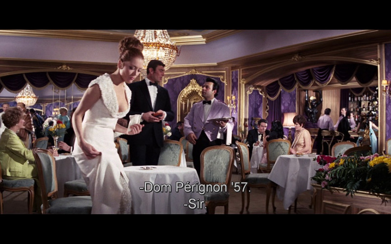 Dom Pérignon Champagne in On Her Majesty's Secret Service (1969)