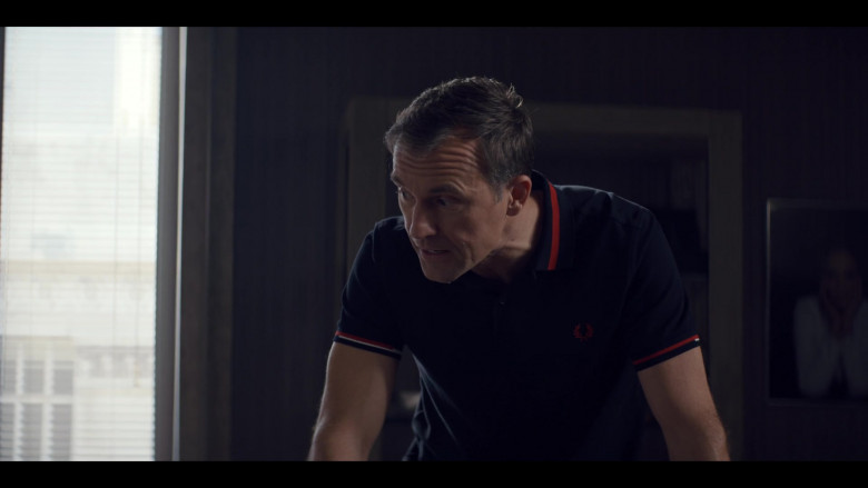 Fred Perry Polo Shirt Worn by Shaun Benson as Topher Brooks in Tiny Pretty Things S01E02 Range of Motion (1)