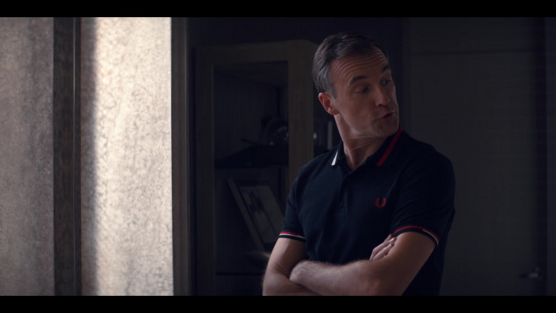 Fred Perry Polo Shirt Worn by Shaun Benson as Topher Brooks in Tiny Pretty Things S01E02 Range of Motion (2)