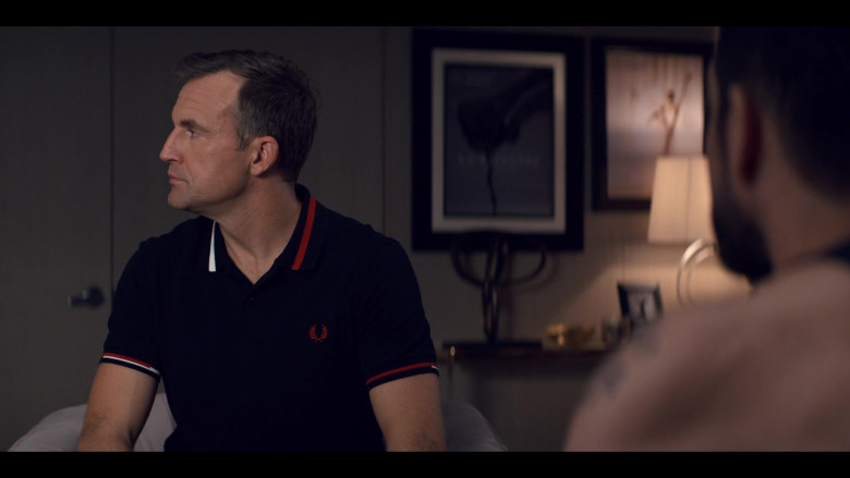 Fred Perry Polo Shirt Worn by Shaun Benson as Topher Brooks in Tiny Pretty Things S01E02 Range of Motion (3)