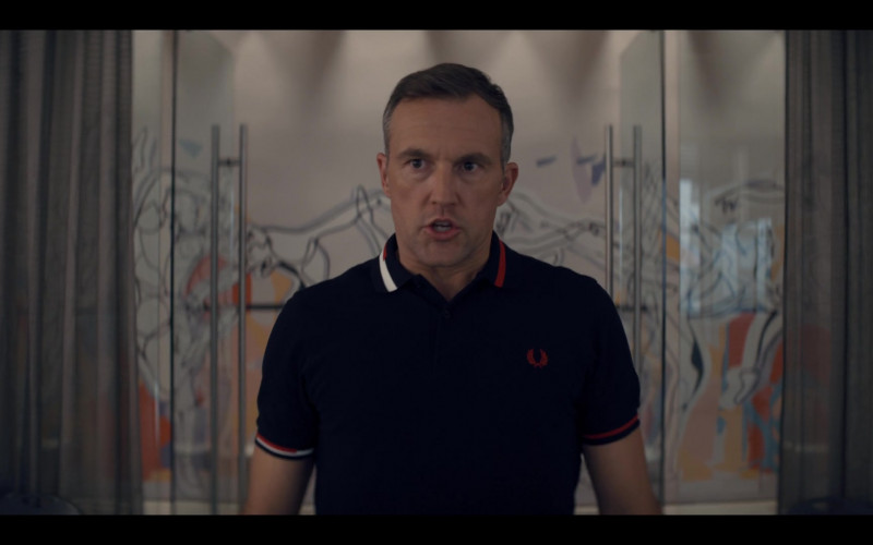 Fred Perry Polo Shirt Worn by Shaun Benson as Topher Brooks in Tiny Pretty Things S01E02 Range of Motion (4)