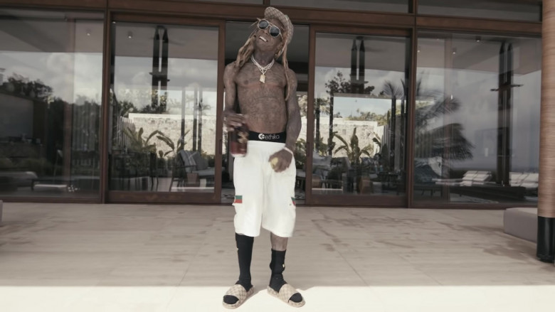 Gucci Slide Sandals of Lil Wayne in Something Different (2020)