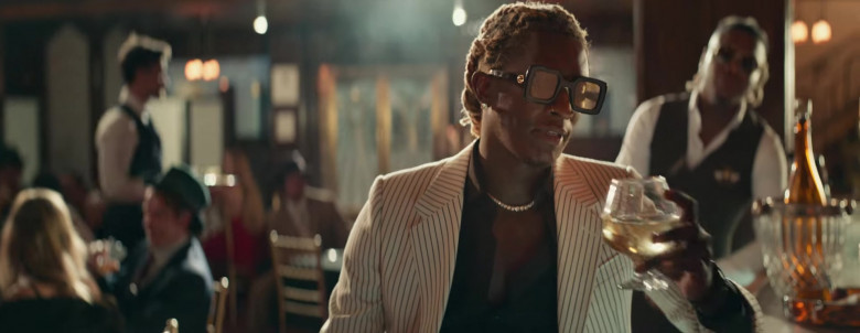 Gucci Square Glasses of Young Thug in City Girls (1)