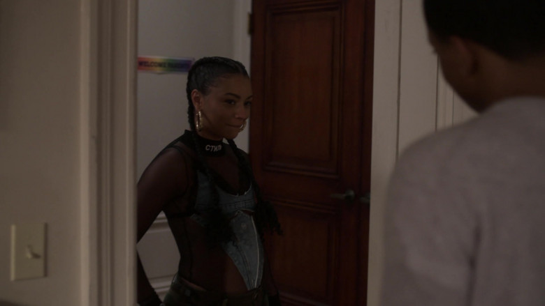 Heron Preston Logo-Print Bodysuit in Power Book II Ghost S01E08 (1)