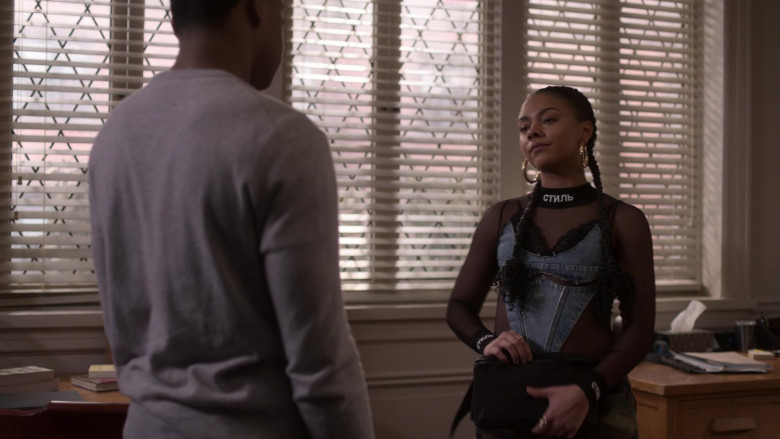 Heron Preston Logo-Print Bodysuit in Power Book II Ghost S01E08 (2)