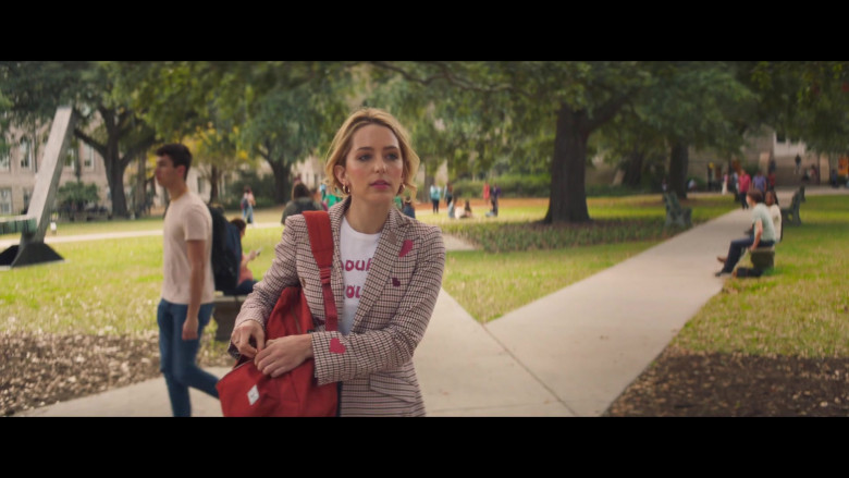 Herschel Backpack of Jessica Rothe as Jennifer Carter in All My Life (2020)