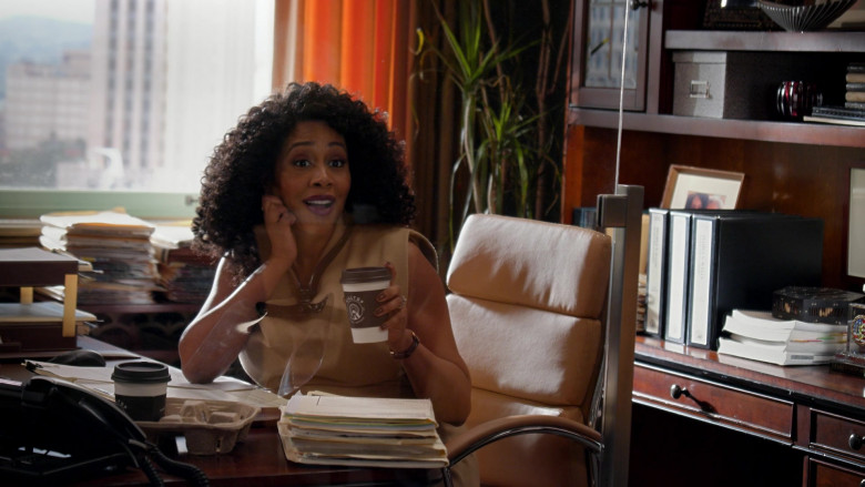 Hilltop Coffee Enjoyed by Simone Missick as Lola Carmichael in All Rise S02E04 (2)
