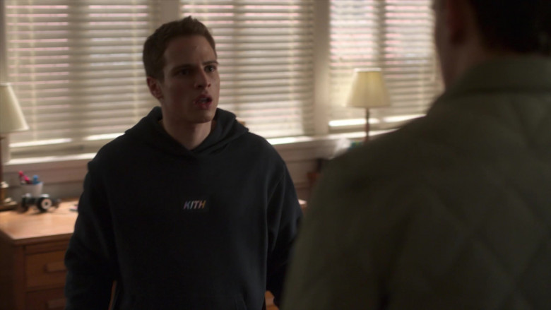 Kith Men's Black Hoodie of Gianni Paolo as Brayden Weston in Power Book II Ghost S01E06 (1)