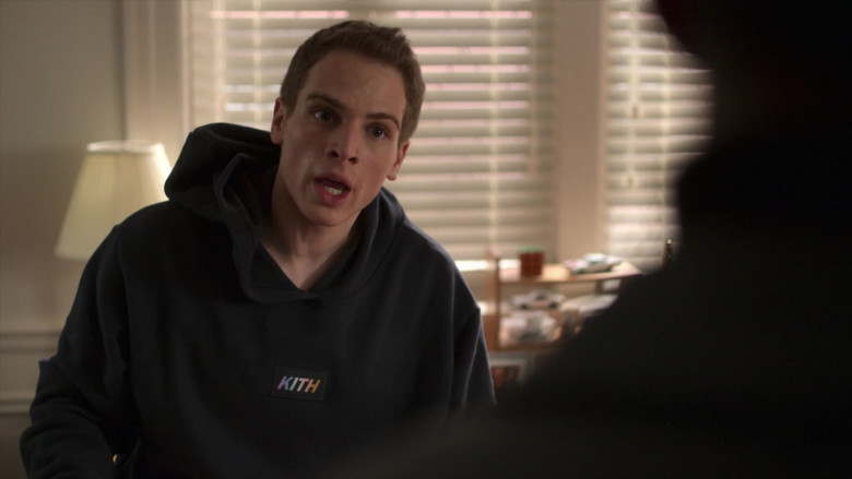Kith Men's Black Hoodie of Gianni Paolo as Brayden Weston in Power Book II Ghost S01E06 (2)