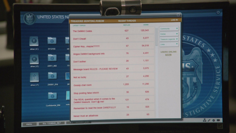 Logitech Webcam in NCIS S18E03 Blood and Treasure (2020)