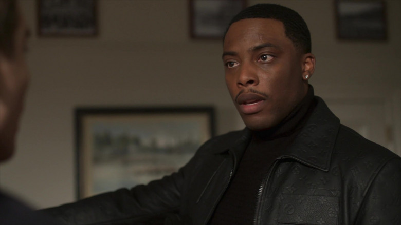 Louis Vuitton Leather Jacket of Woody McClain as Cane Tejada in Power Book II Ghost S01E06 (1)