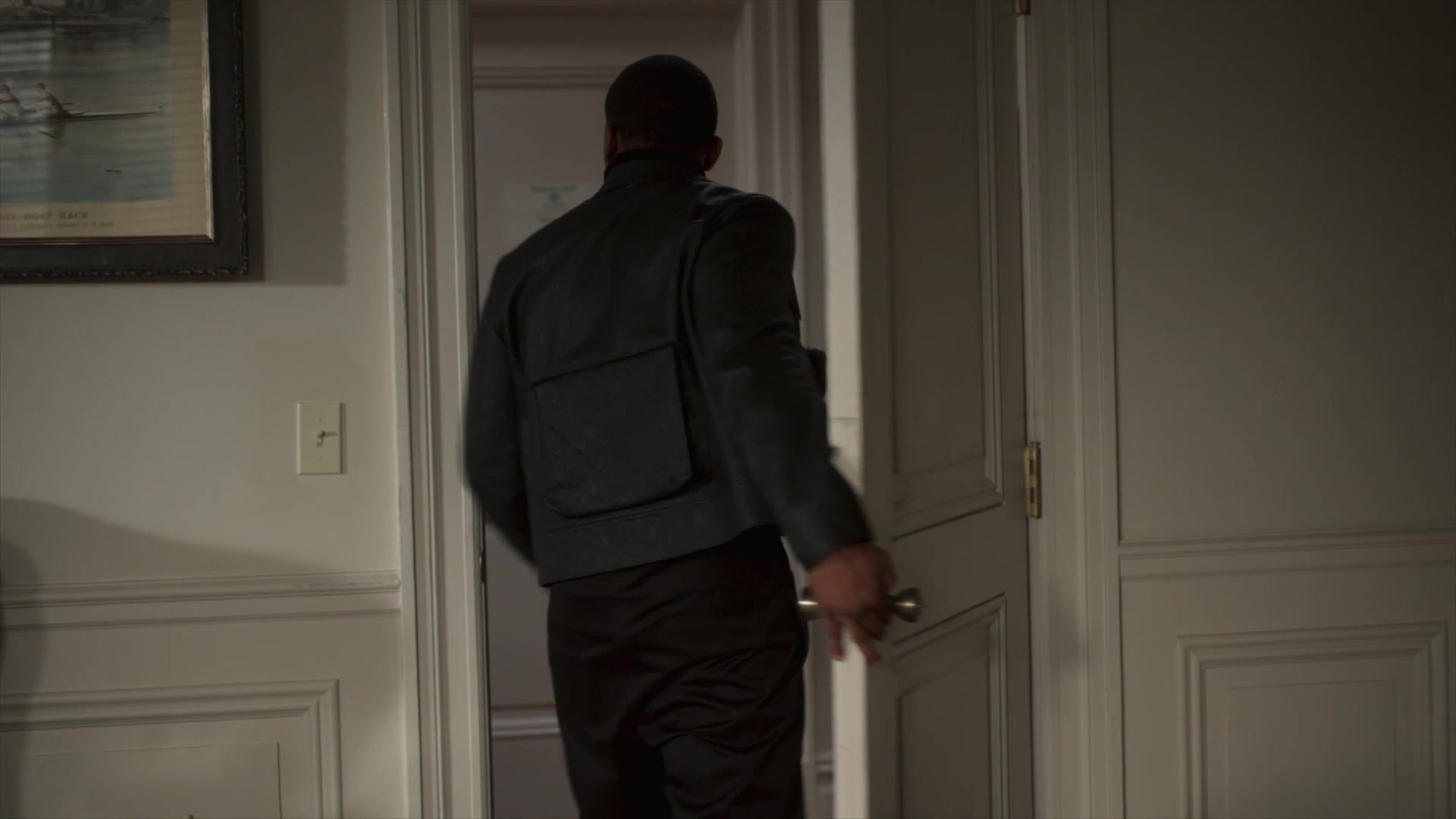 Louis Vuitton Monogram Leather Jacket Of Woody McClain As Cane Tejada In  Power Book II: Ghost S01E06 Good Vs Evil (2020)