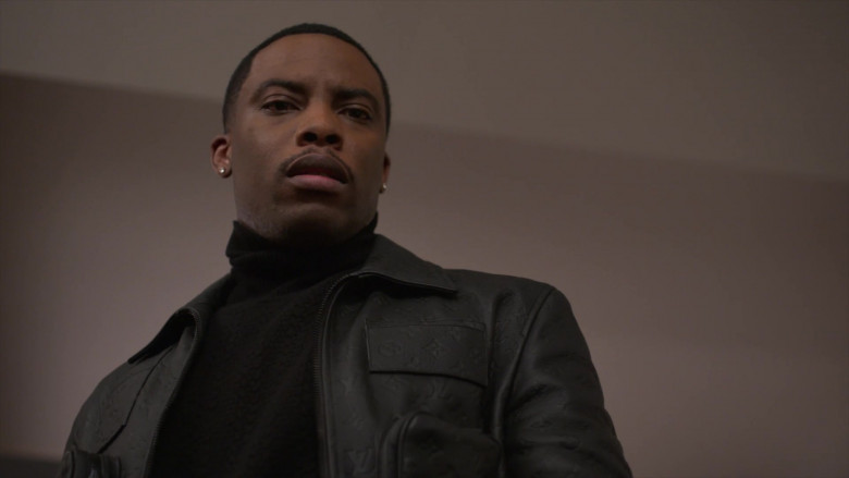 Louis Vuitton Leather Jacket of Woody McClain as Cane Tejada in Power Book II Ghost S01E06 (5)