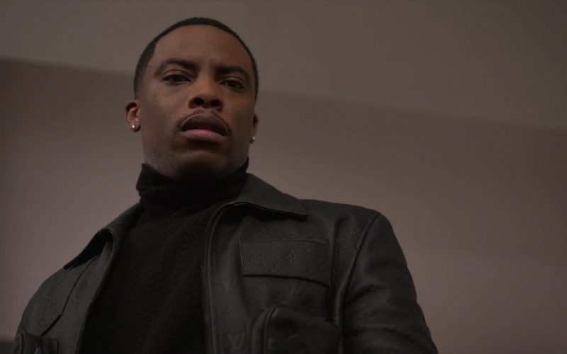 Louis Vuitton Leather Jacket of Woody McClain as Cane Tejada in Power Book II Ghost S01E06 (5)