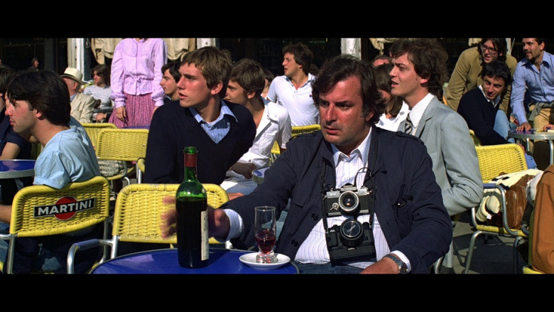 Martini Ad on Chair and Two Canon Cameras in Moonraker (1979)