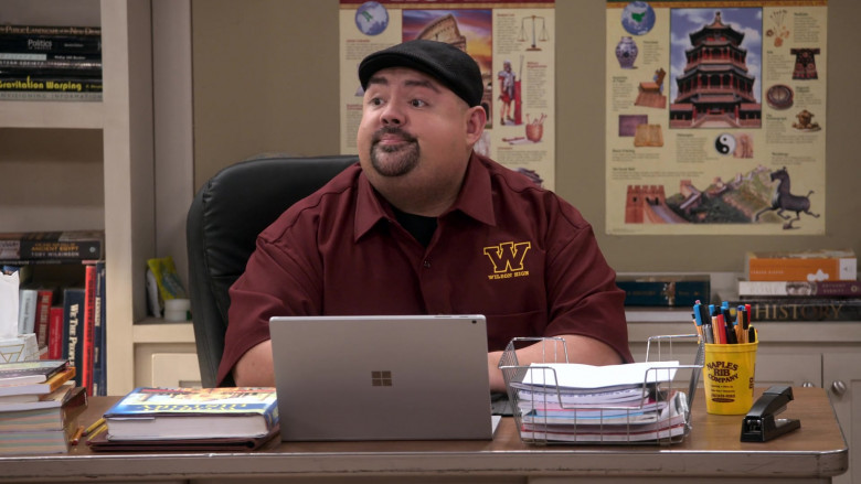 Microsoft Surface Laptop of Gabriel Iglesias and Naples Rib Company (Barbecue Restaurant) Yellow Cup (2)