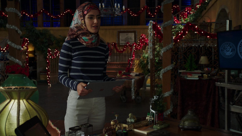 Microsoft Surface Tablet of Medalion Rahimi as Special Agent Fatima Namazi in NCIS Los Angeles S12E06