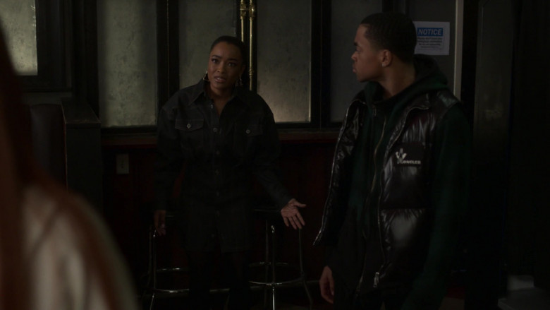 Moncler Down Vest Outfit of Michael Rainey Jr. as Tariq St. Patrick in Power Book II Ghost S01E07 (4)