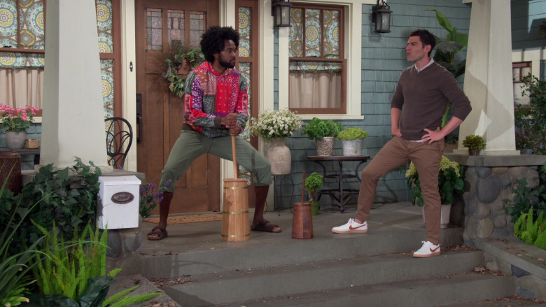 Nike Killshot Vulc (Sail-Team Red-Gum Yellow) Sneakers of Max Greenfield as Dave in The Neighborhood S03E04 (2)