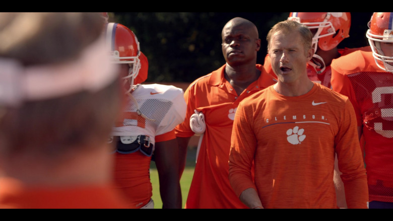 Nike Orange Long Sleeve Tee of James Badge Dale as Coach Brad Simmons in Safety (1)