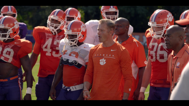 Nike Orange Long Sleeve Tee of James Badge Dale as Coach Brad Simmons in Safety (2)