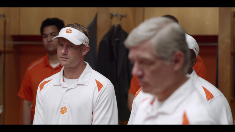 Nike White Visor of James Badge Dale as Coach Brad Simmons in Safety