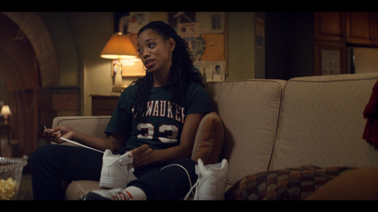 Nike Women’s Hi-Top White Sneakers of Kylie Jefferson as Neveah in Tiny Pretty Things S01E06 Joie de Vivre (2020)
