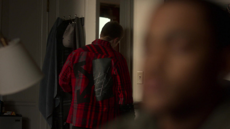 Off-White Plaid Shirt of Gianni Paolo as Brayden Weston in Power Book II Ghost S01E07 (1)