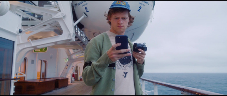 Olympus Camera of Lucas Hedges as Tyler Hughes in Let Them All Talk (2020)