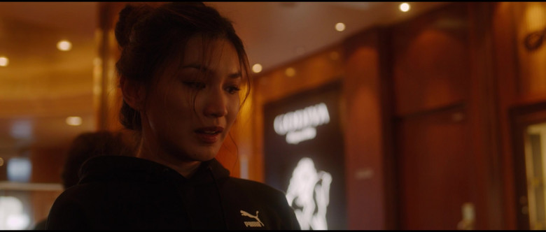 Puma Women's Black Hoodie of Gemma Chan as Karen in Let Them All Talk (3)