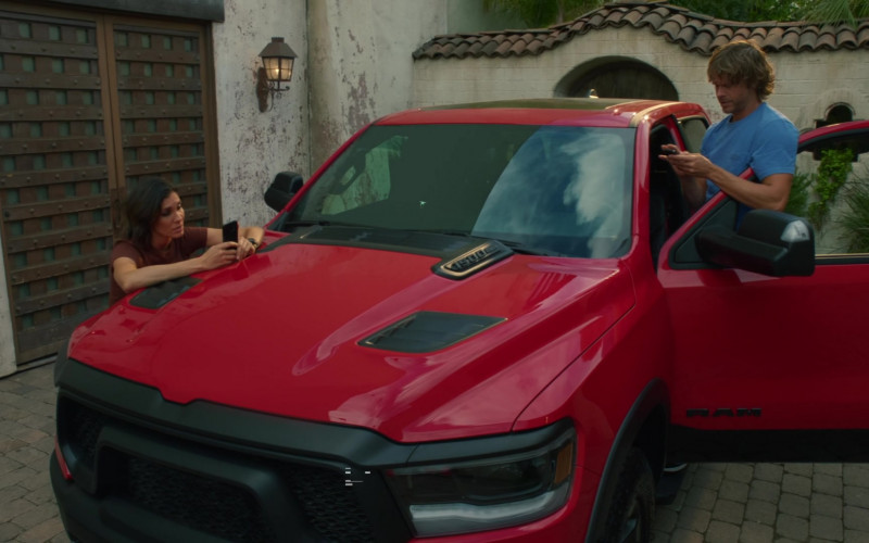 Ram 1500 5.7L HEMI Red Pickup Truck of Eric Christian Olsen as Marty Deeks in NCIS Los Angeles S12E04 (1)