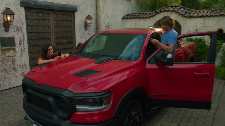 Ram 1500 5.7L HEMI Red Pickup Truck of Eric Christian Olsen as Marty Deeks in NCIS Los Angeles S12E04 (2)